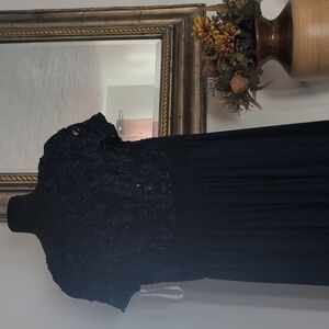 Oleg Cassini Midnight Blue Maxi Dress